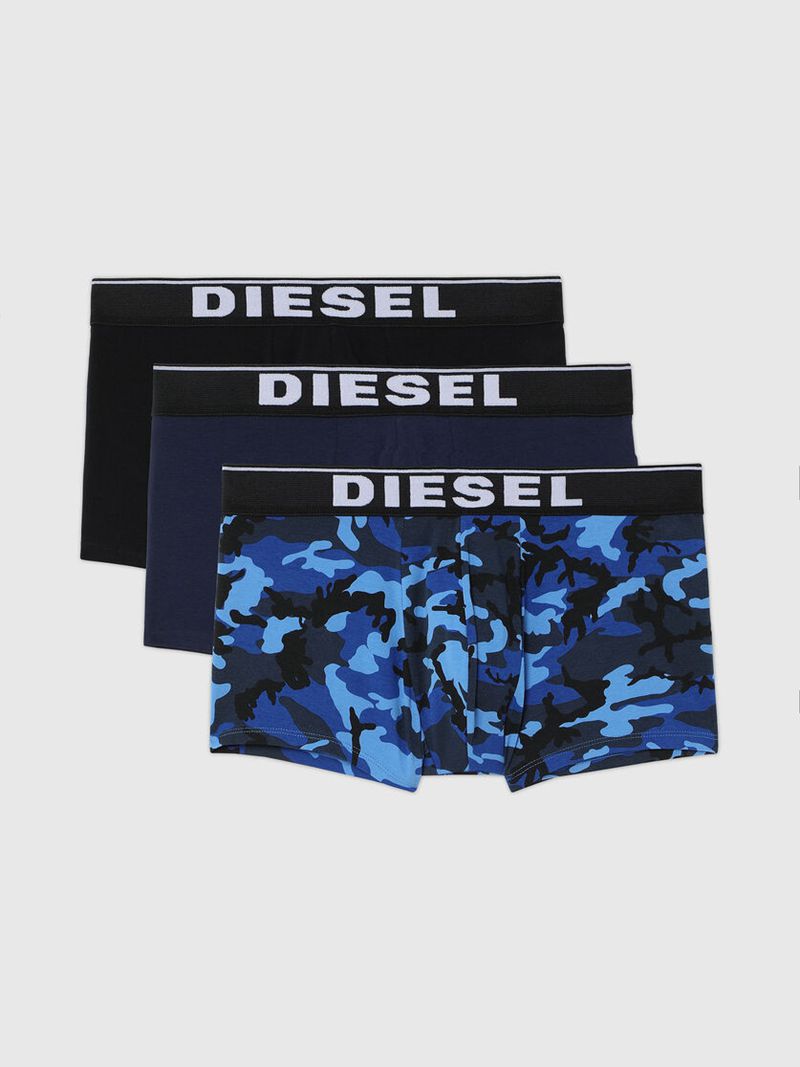 Roupa Interior Diesel Umbx-Damienthreepack Homem - Azuis/Pretas VROGQ-2156